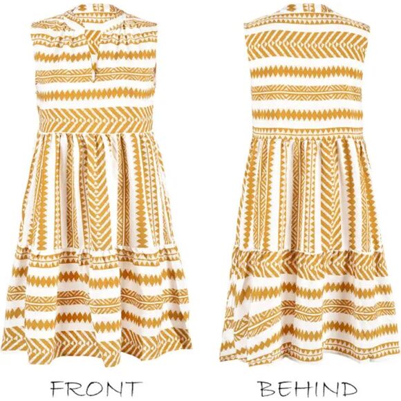 Women's Ruffle Beach Mini Dress - Picture 2 of 3